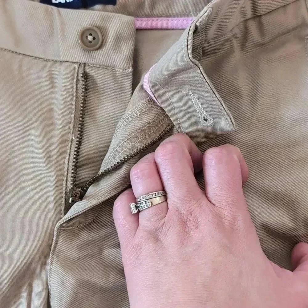 Land's End boys khaki shorts